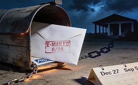 Falsified Postmark Envelope and Tara Bayles Email